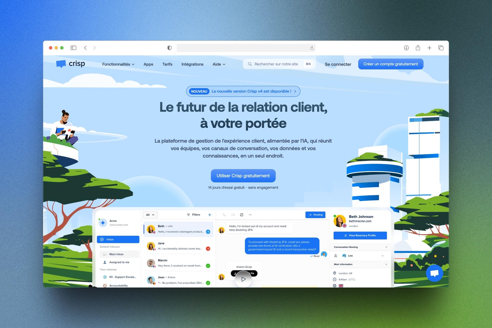 Crisp dashboard or interface